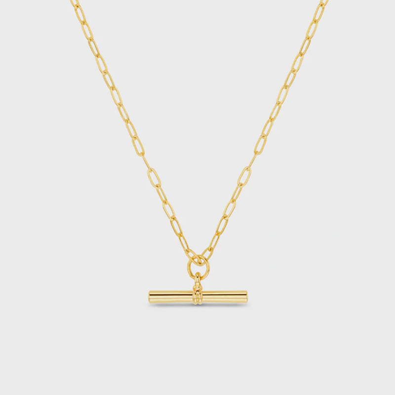 Orelia Chunky T-Bar Necklace