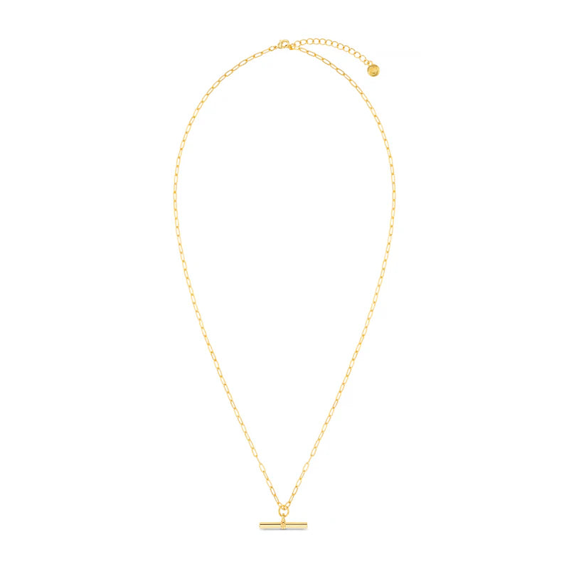 Orelia Chunky T-Bar Necklace