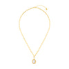 Orelia Organic Molten Pearl Pendant Necklace