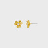 Orelia Floral Clover Stud Earrings