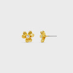 Orelia Floral Clover Stud Earrings