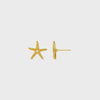 Orelia Starfish & Pearl Stud Earrings - Gold