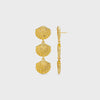 Orelia Statement Embellished Shell Drop Earrings - Gold