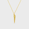 Orelia Spiral Shell Charm Necklace. - Gold