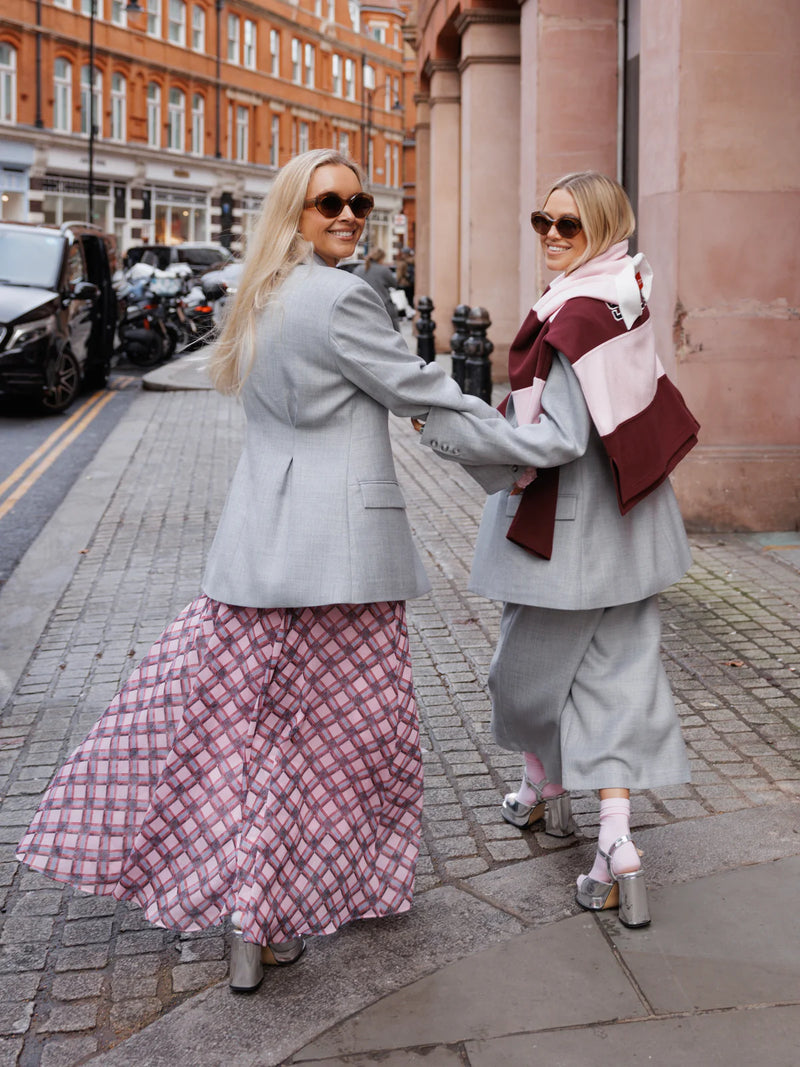 Cras Odellecras Skirt - Pink Check – Lulu&M