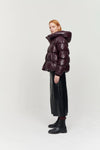Jakke Patricia Faux Leather Quilted Jacket - Burgundy