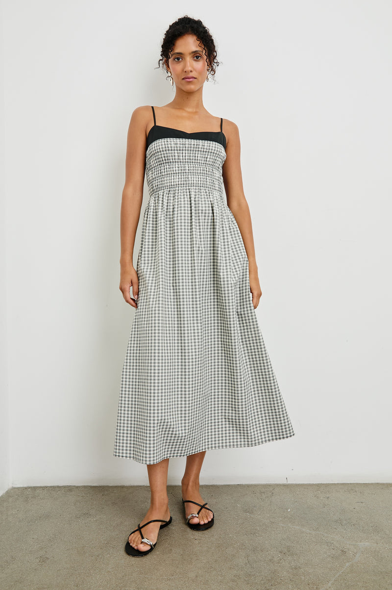 Rails Primrose Dress - Ivory Jet Gingham