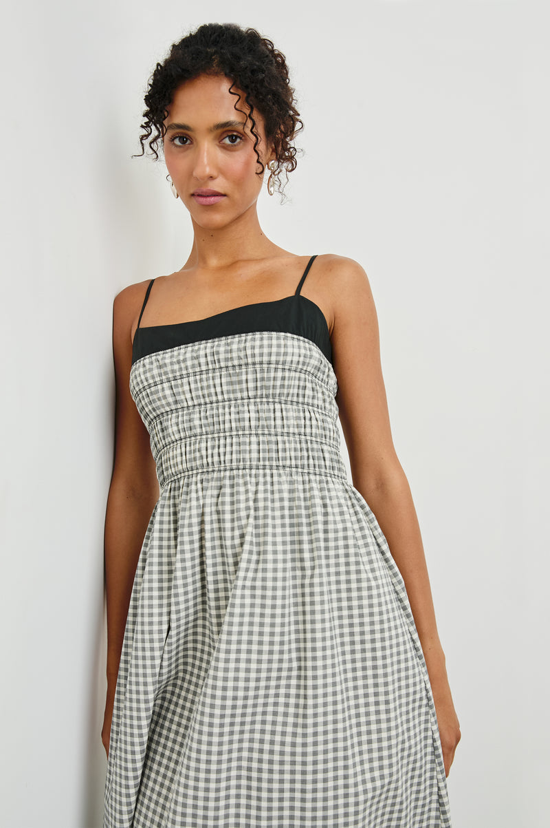 Rails Primrose Dress - Ivory Jet Gingham