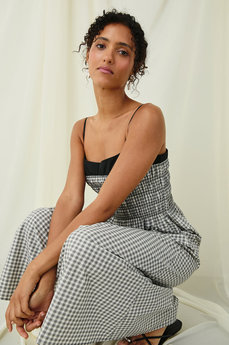 Rails Primrose Dress - Ivory Jet Gingham