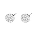 Scream Pretty Pave Circle Stud Earrings - Available in Two Different Colours