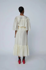 Stella Nova Pointelle Wrap Dress - Vanilla
