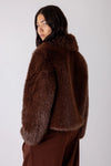 Vivere Indie Short Hair Jacket - Brown