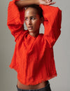 Day Birger Et Mikkelson Ralph Fringe Blouse - Fiery Red