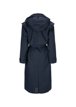 BRGN Regndrape Trench - Navy Pinstripe
