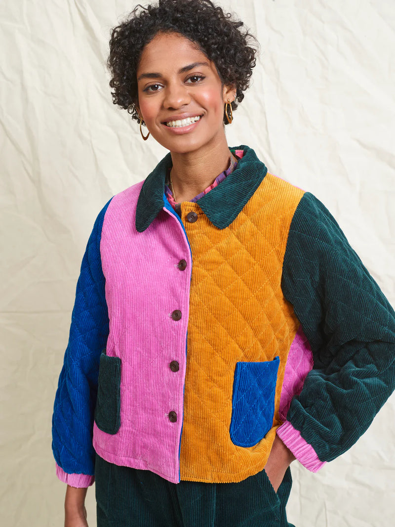 Lowie Corduroy Colourblock Jacket - Multi