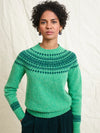 Lowie Snow Scottish Made Lambswool Jumper - Mint