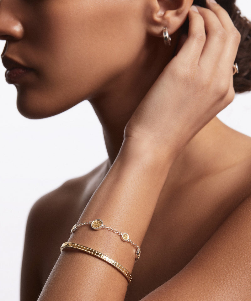 Anna Beck Classic Station Bracelet - Gold & Silver