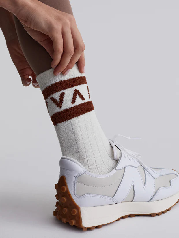 Varley Spencer Sock - Egret/Tortoise Shell