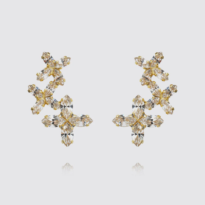 Caroline Svedbom Multi Star Cuff Earrings Gold - Crystal