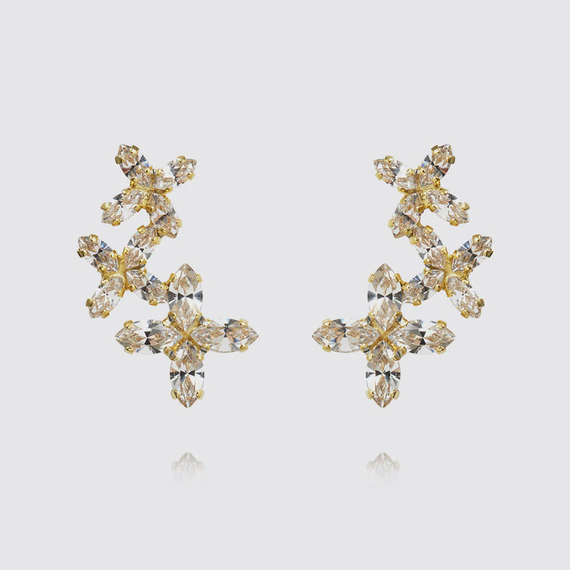 Caroline Svedbom Multi Star Cuff Earrings Gold - Crystal