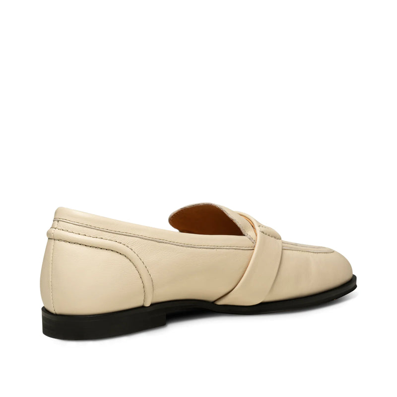 Shoe The Bear Erika Saddle Leather Loafer- Off White