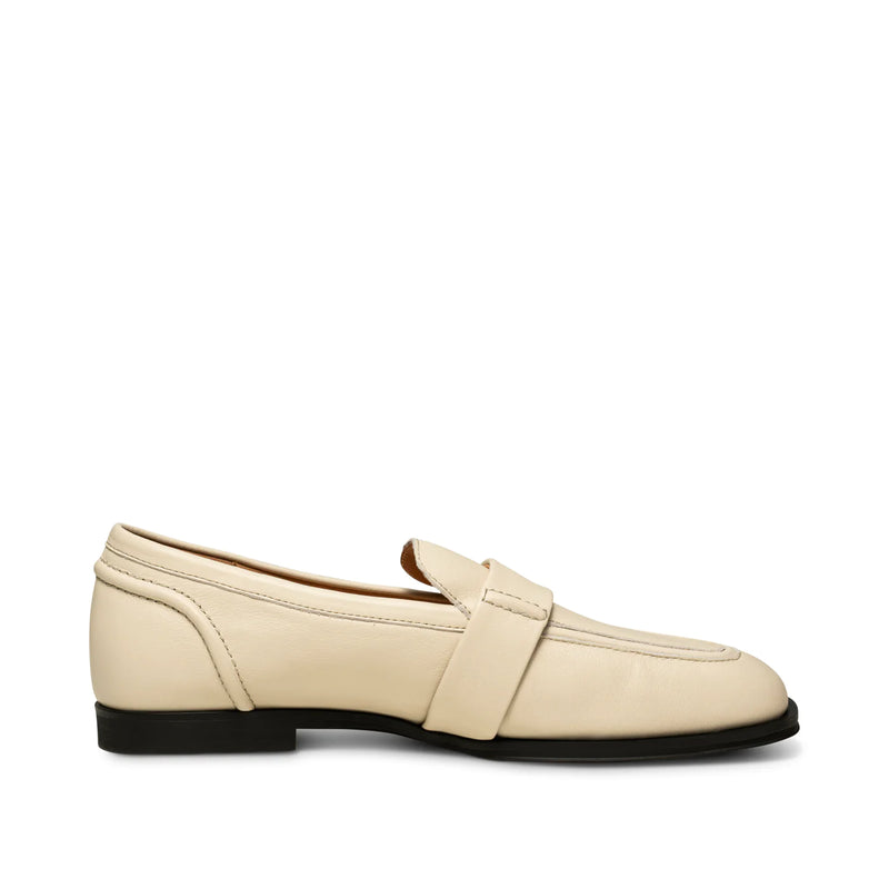 Shoe The Bear Erika Saddle Leather Loafer- Off White