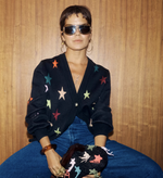 Never Fully Dressed Star Cardigan - Black
