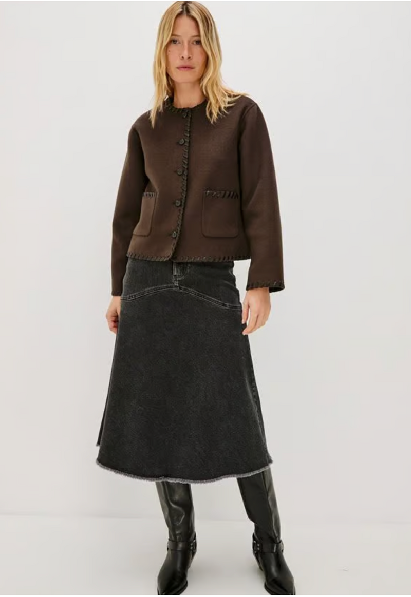 Rails Melanie Jacket - Dark Brown