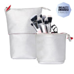 Donna May London Stand & Store Makeup Brush Case - Silver