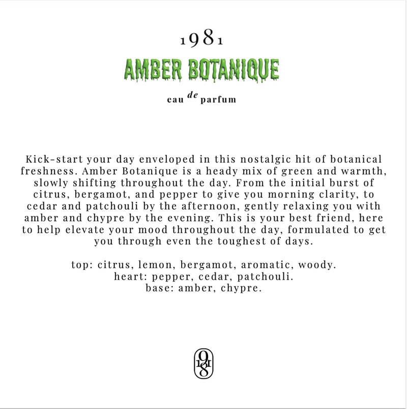 1981 Eau De Parfum - Amber Botanique