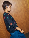 Never Fully Dressed Star Cardigan - Black