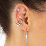 Scream Pretty Starburst Stud Earrings - Sterling Silver