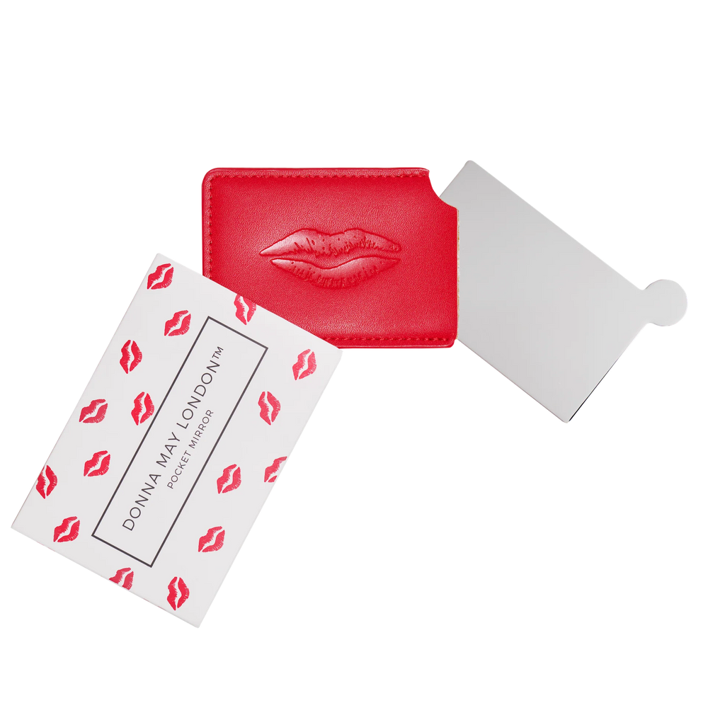 Donna May London Compact Mirror red