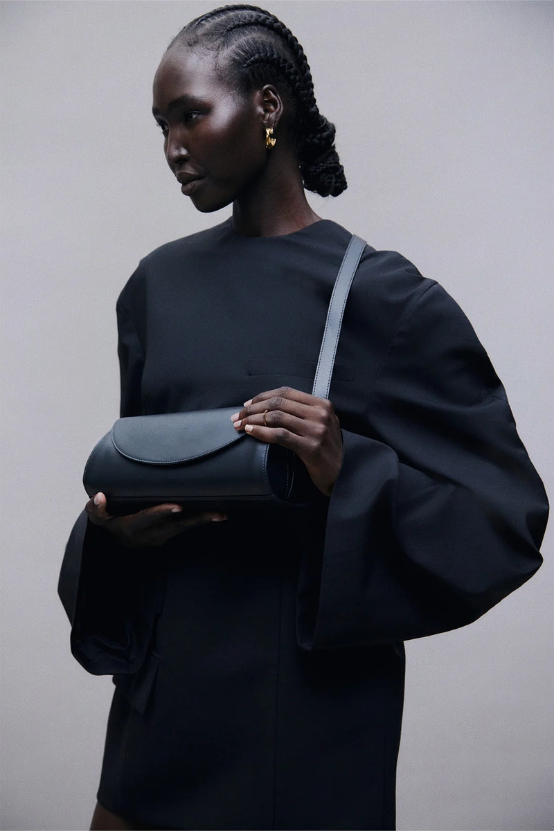 Aleo Sophie Leather Handbag - Black