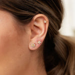 Scream Pretty Hannah Martin Sparkling Flower Stud Earrings - Gold