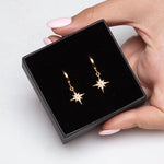 Scream Pretty Starburst Hoop Earrings -  Sterling Silver