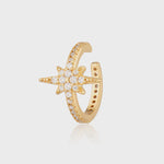 Scream Pretty Starburst Small Single Ear Cuff - Gold