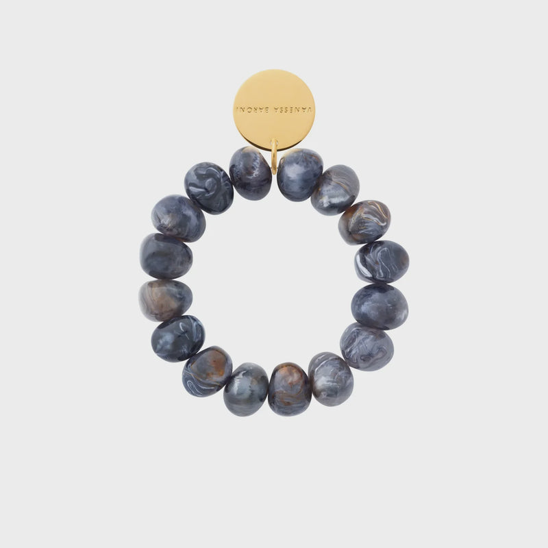 Vanessa Baroni Stone Flex Bracelet  - Blue Jeans Marble