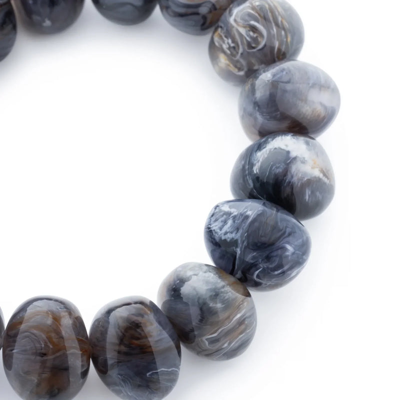 Vanessa Baroni Stone Flex Bracelet  - Blue Jeans Marble