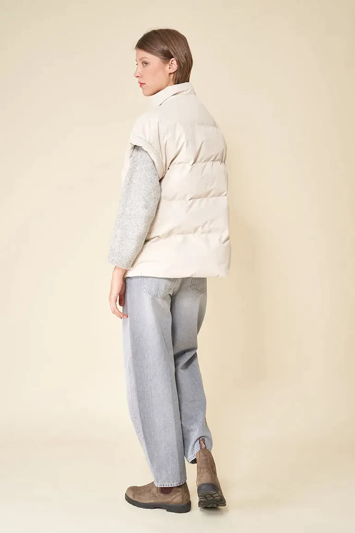 Tanta Pozzanghera Sleeveless Puffer Jacket - Ivory