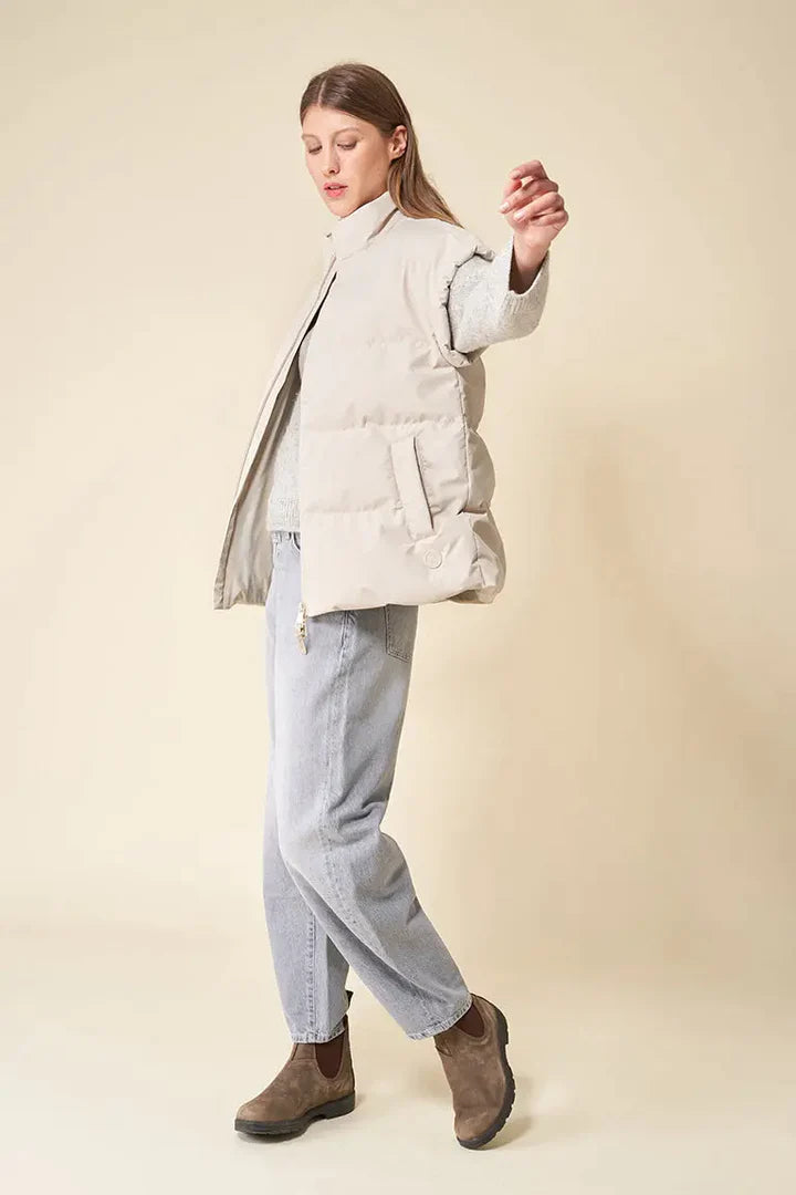 Tanta Pozzanghera Sleeveless Puffer Jacket - Ivory