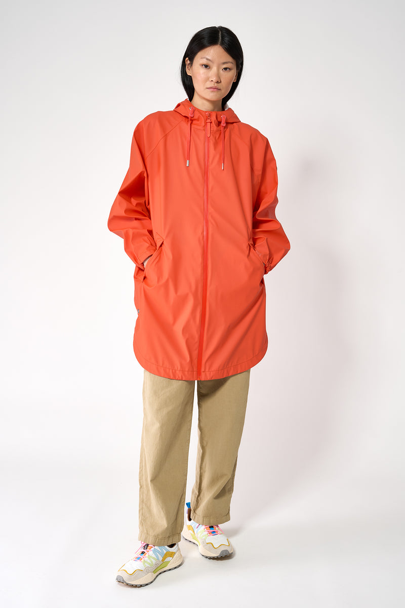 Tanta Sky Raincoat - Tangerine Tango