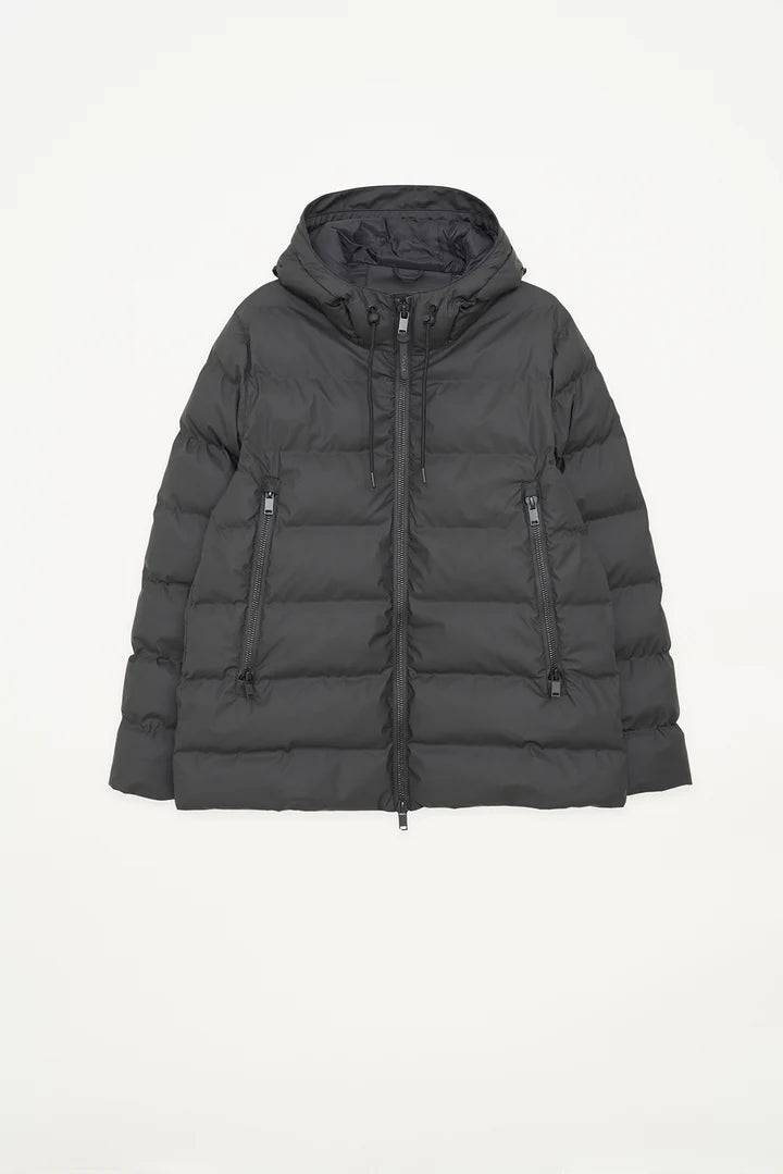 Tanta Nieve Quilted Raincoat - Black