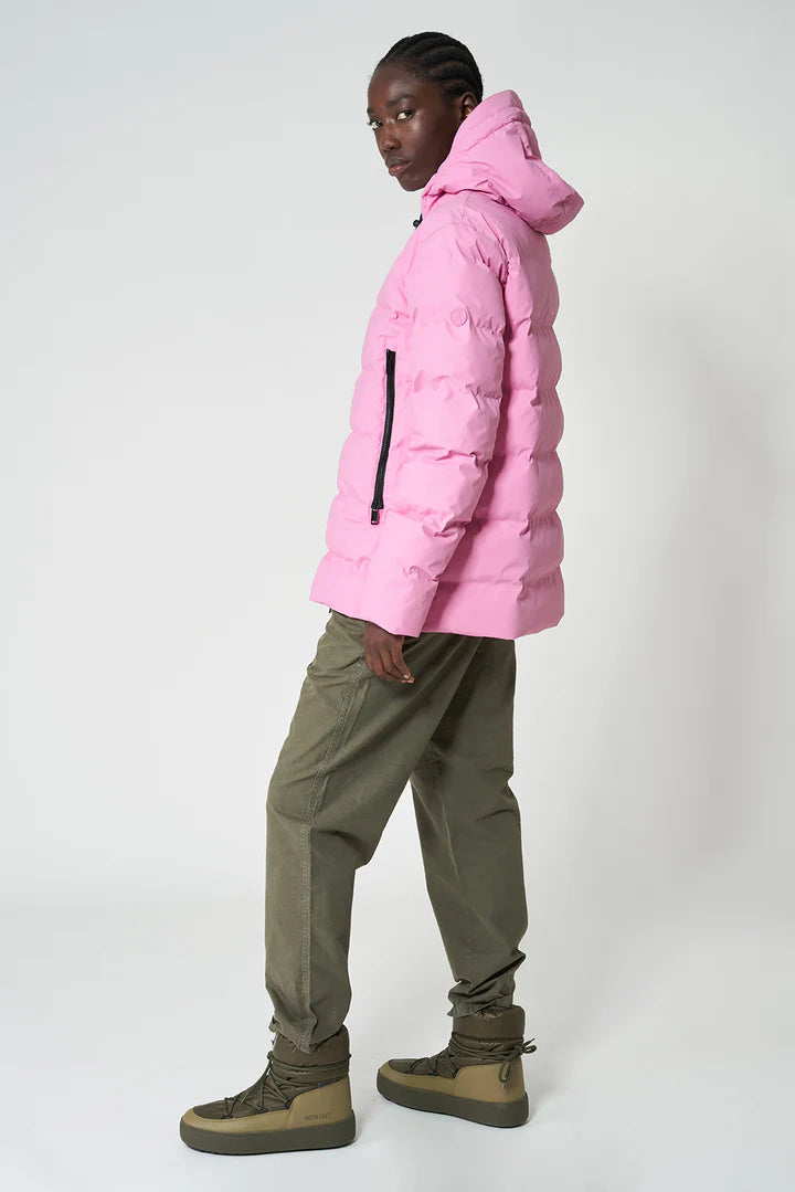Tanta Nieve Quilted Raincoat - Moonlite Mauve