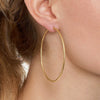 Roma XLarge Diamond Cut Hoop Earrings - Gold