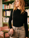 Petite Mendigote Terese Lurex Top - Black