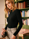 Petite Mendigote Terese Lurex Top - Black