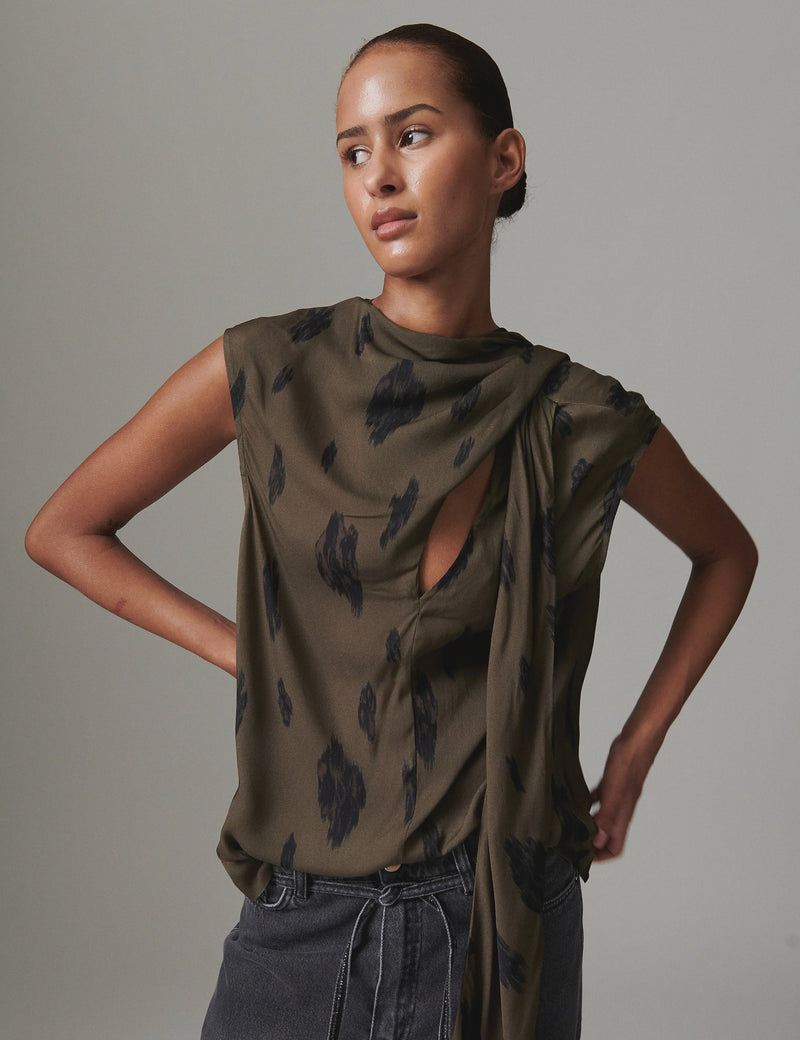 Day Birger Et Mikkelson Timett Blouse - Abstract Animal