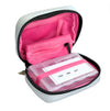 Donna May London Portable Pill Organiser - Silver Faux Leather