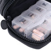 Donna May London Portable Pill Organiser - Sleek Black Leather